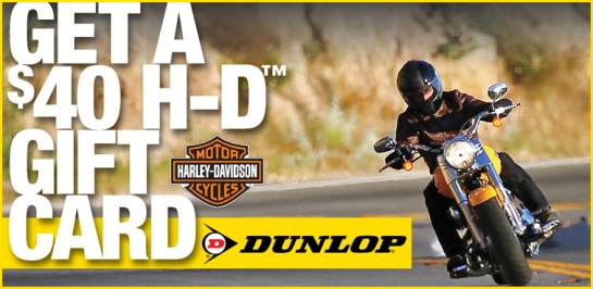 Dunlop Harley-Davidson Tire Coupon Ad